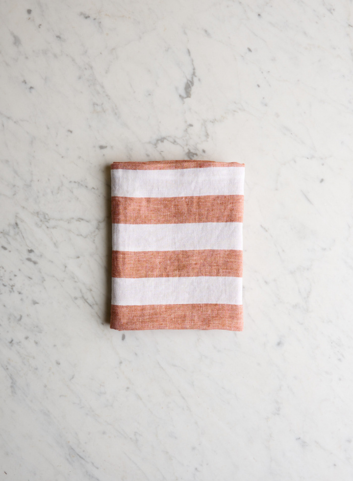Kitchen Towel Sienna White Stripe