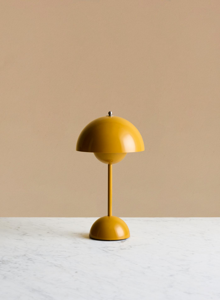 Flowerpot VP9 Portable Table Lamp Mustard