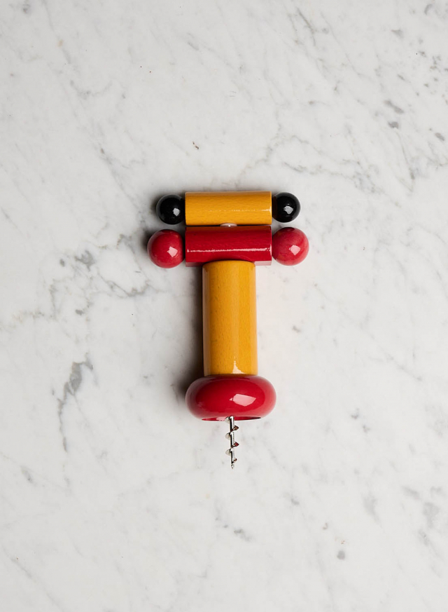 Corkscrew Beech Wood Red, Yellow And Black