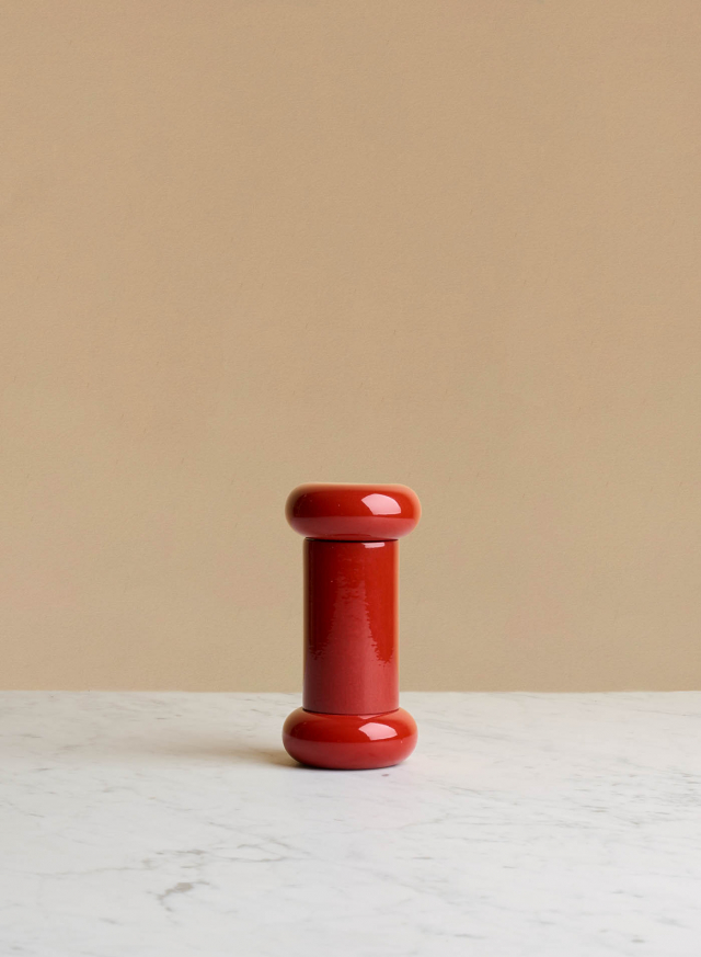 Salt & Pepper Grinder Beech Wood Red