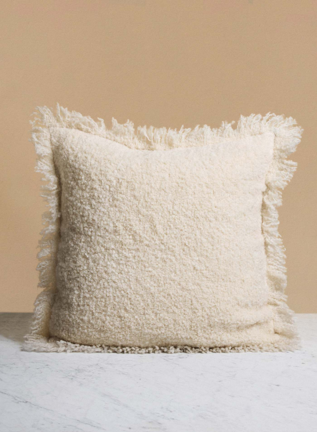 Ivory cushion 65 x 65 cm