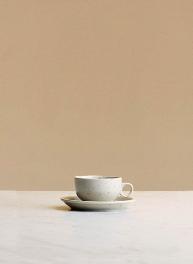 Espresso Cup Single with saucer (9cl) Natural