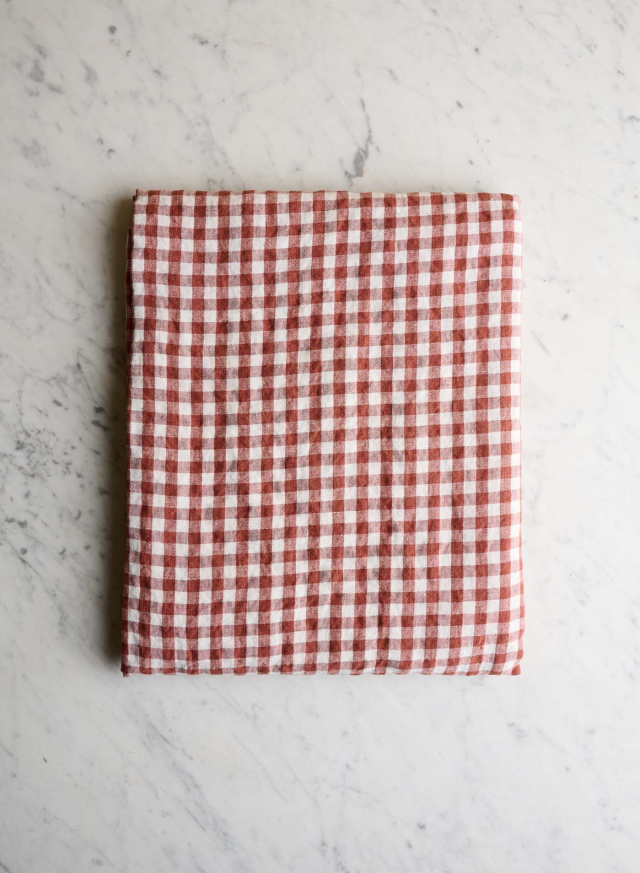 Tablecloth Old Orange Gingham