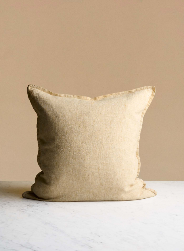 Linen Cushion Safron Chiné