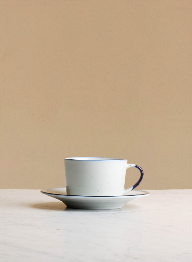Coffee Cup with Saucer Ovanåker Blue