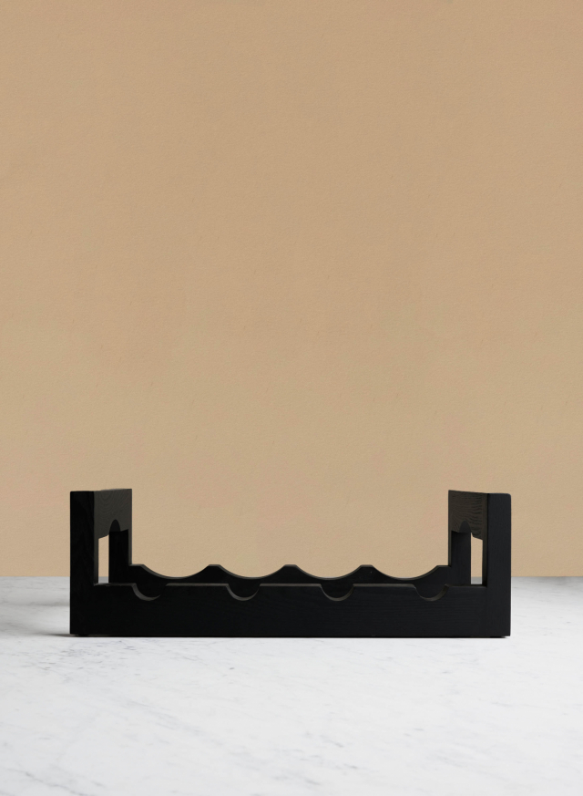 Silo Winerack Black Stained Ash