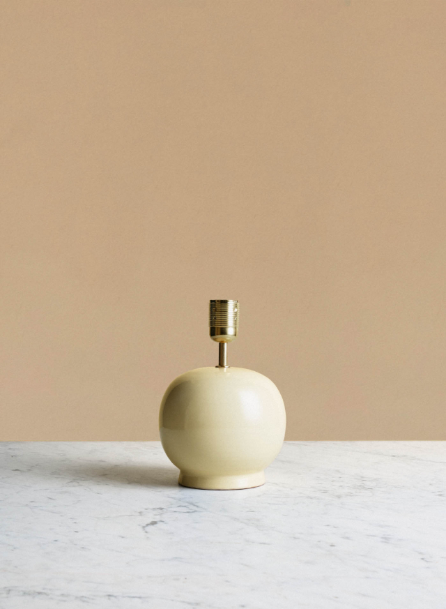 Lamp base Tondo Piccolo Crema