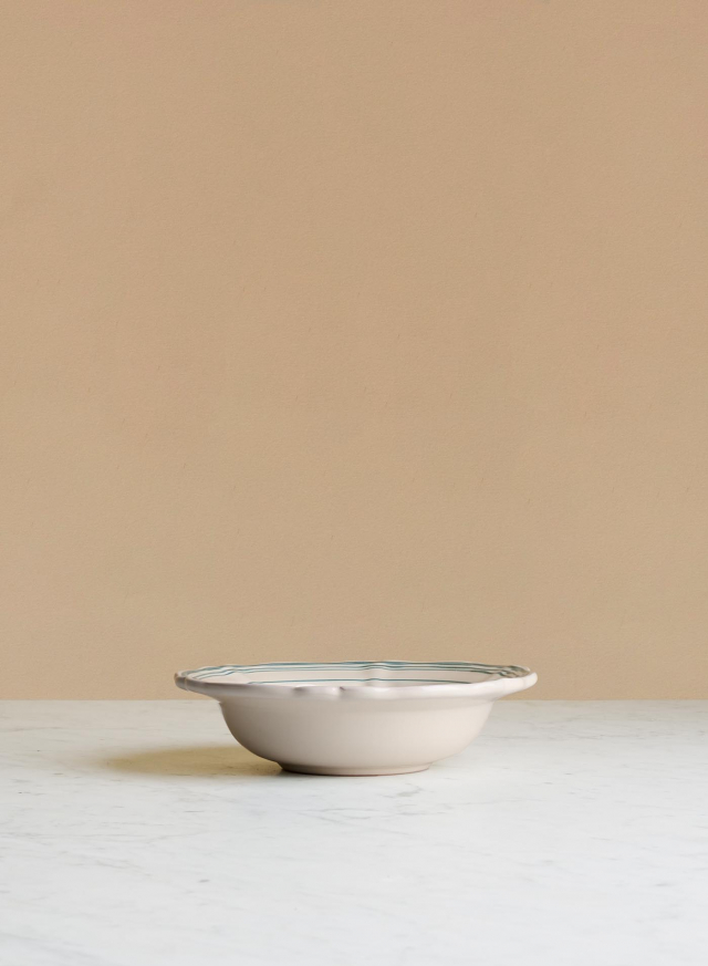 Dessert Plate Baccellato Verde