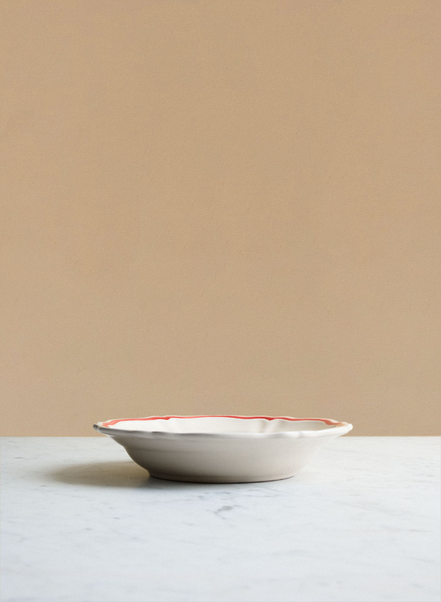 Pasta Plate Baccellato Rigio Rosso