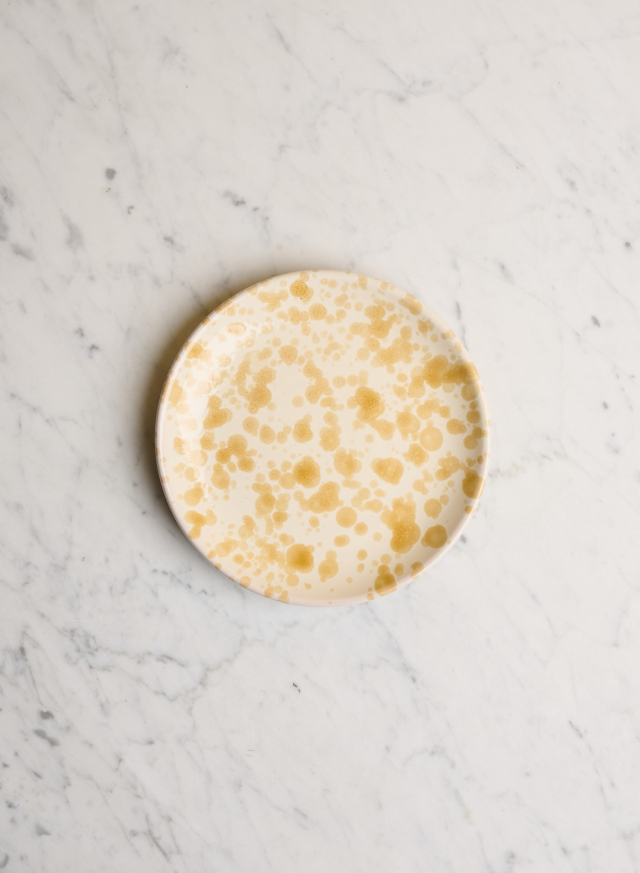 Small Plate Spruzzi Ambra