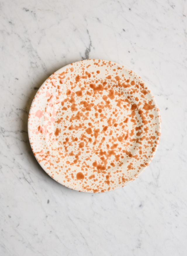 Dinner Plate Spruzzi Arancio