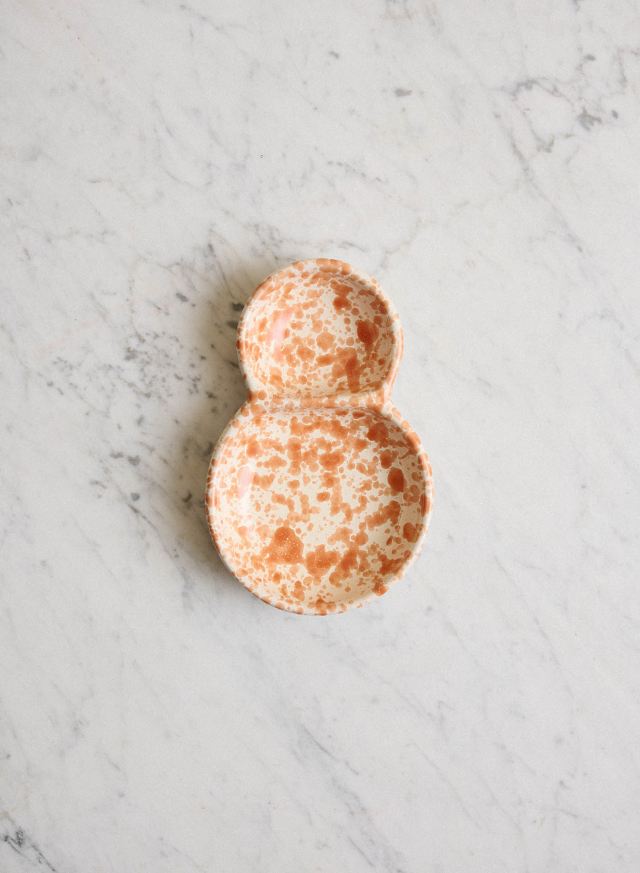 Olive Bowl Spruzzi Arancio