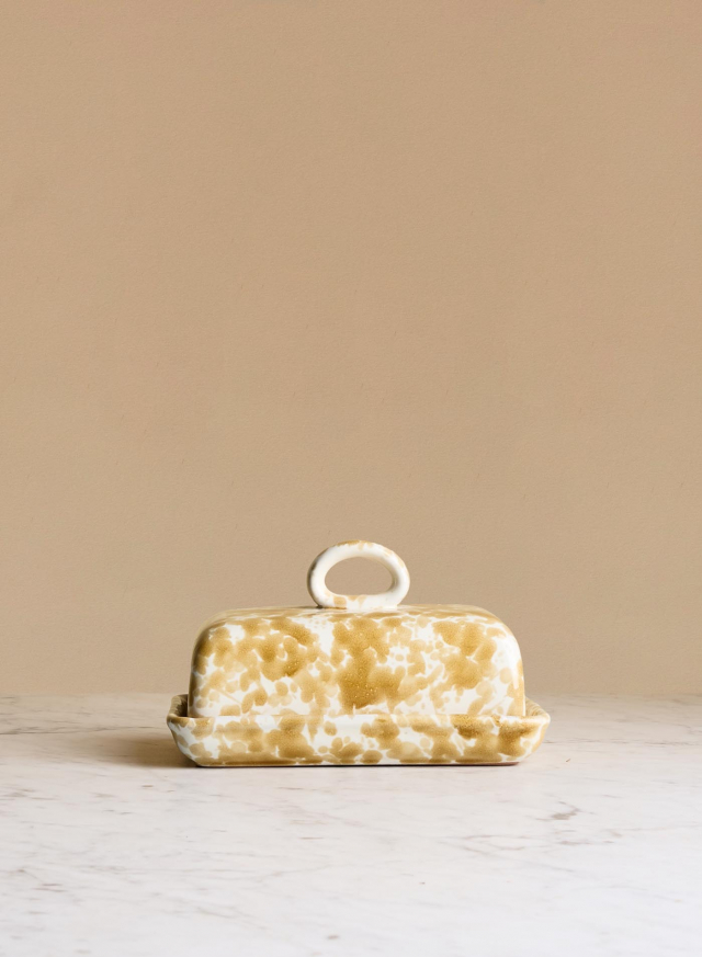 Butter Dish Spruzzi Ambra