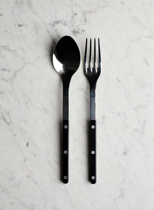 Salad Servers Bistro Black
