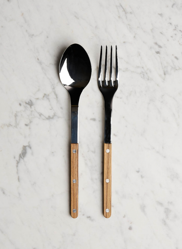 Salad Servers Bistro Teak