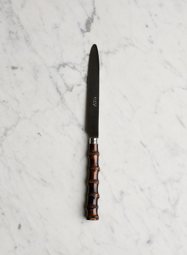 Dinner knife Dark Bamboo