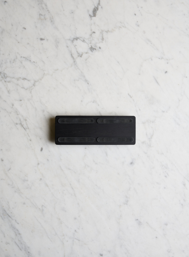 Knife Rack Black Stained Oak 16 cm