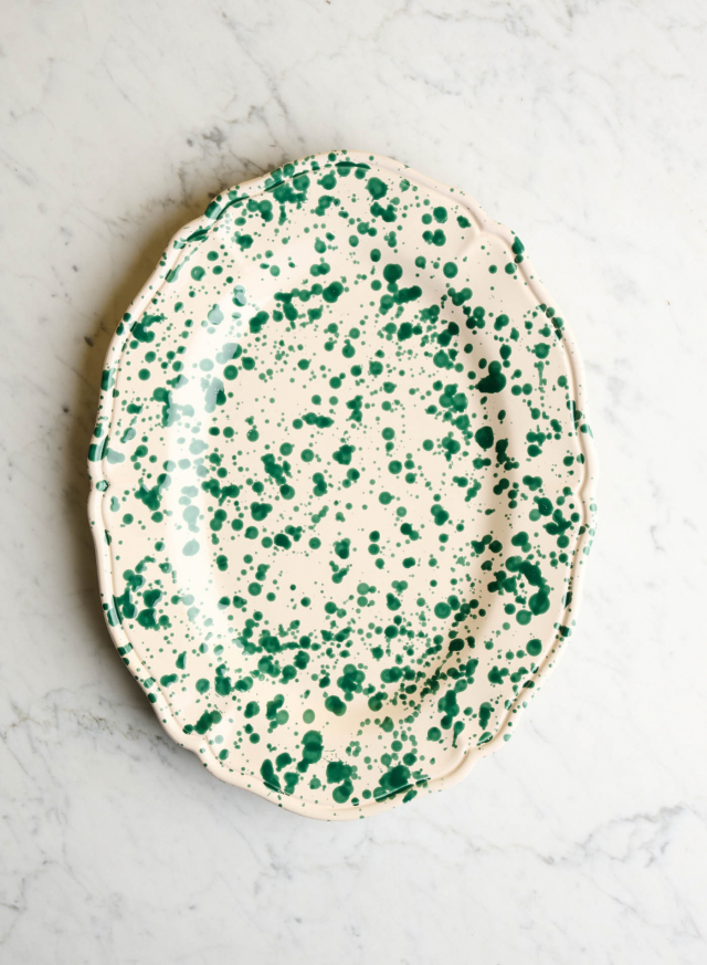 Serving Platter Classico Spruzzi Verde