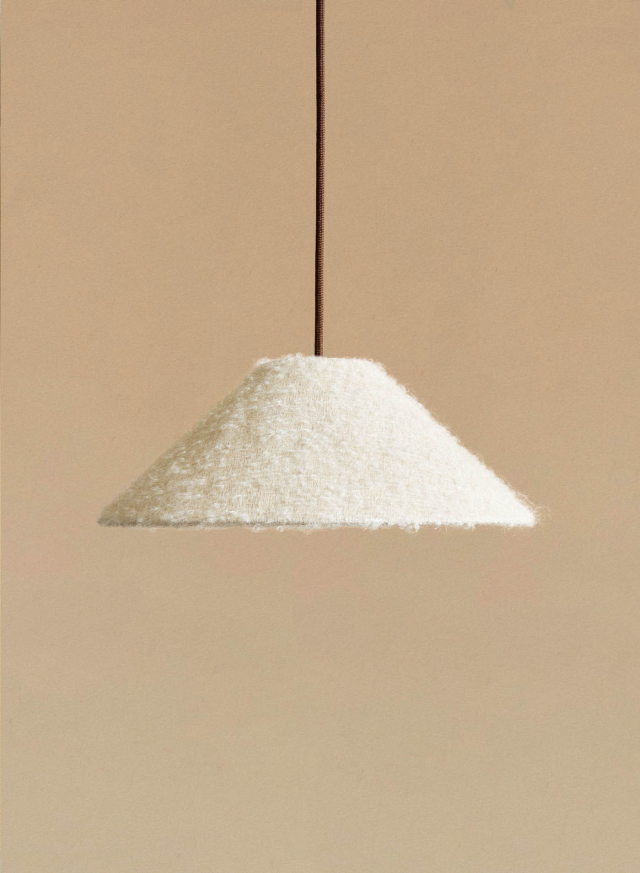 Pendant Lamp Ampio Ivory/Brown