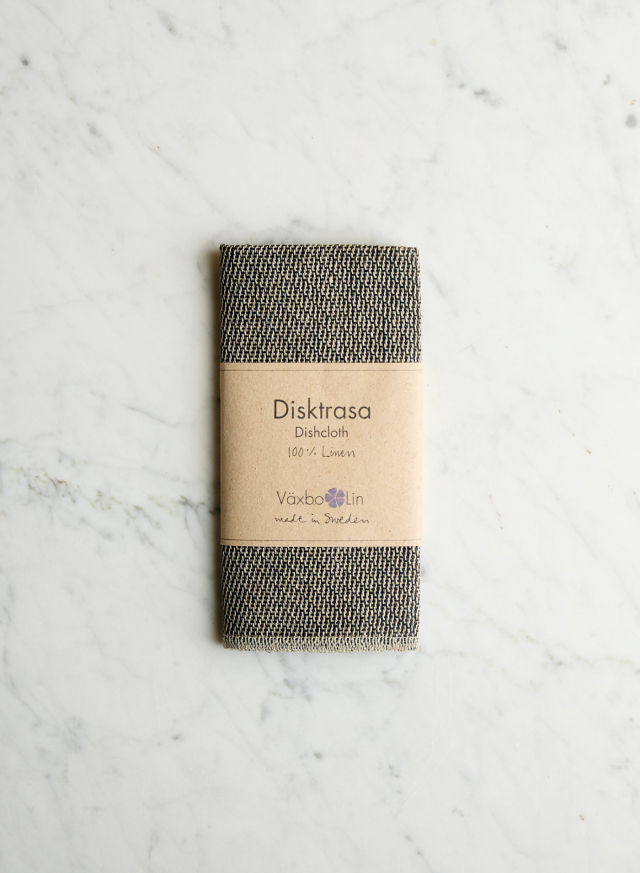 Dish Cloth Lin Black