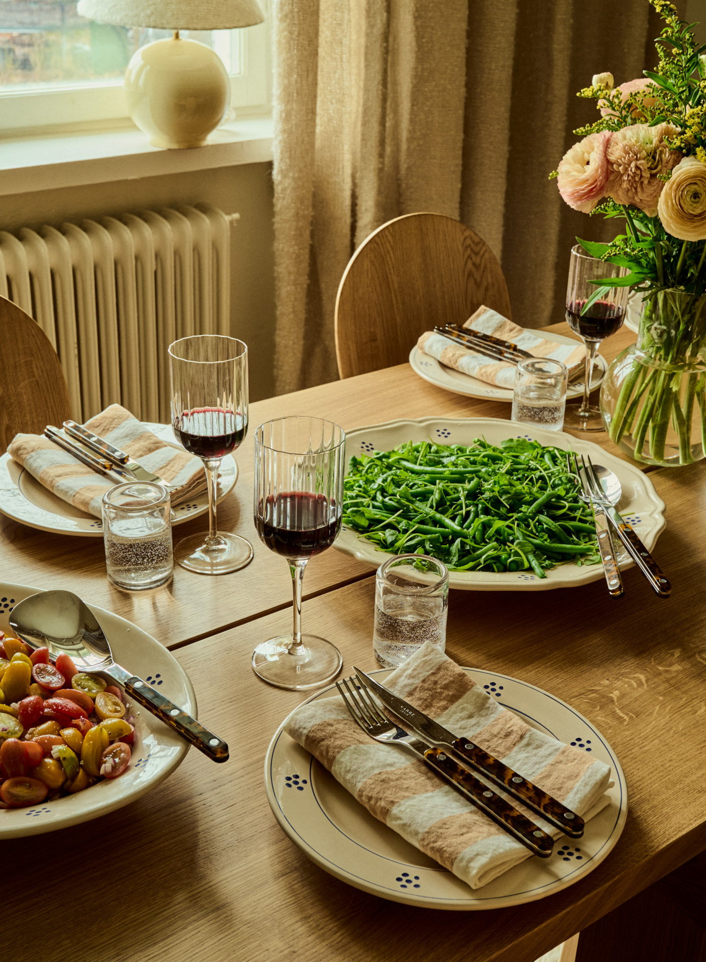 Kitchen Towel Noisette/Blanc