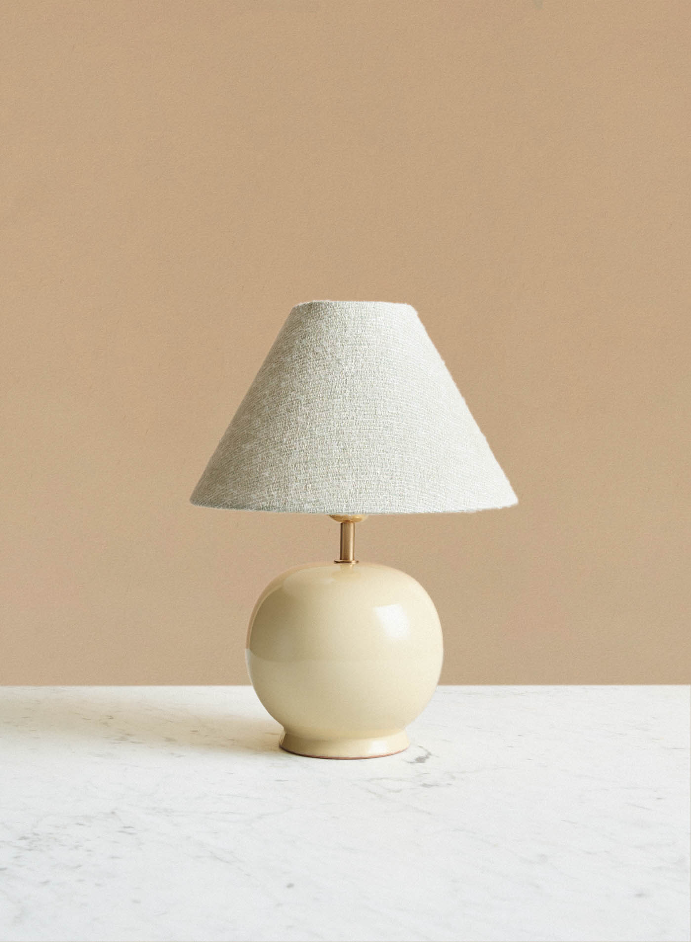 Lamp base Tondo Piccolo Crema