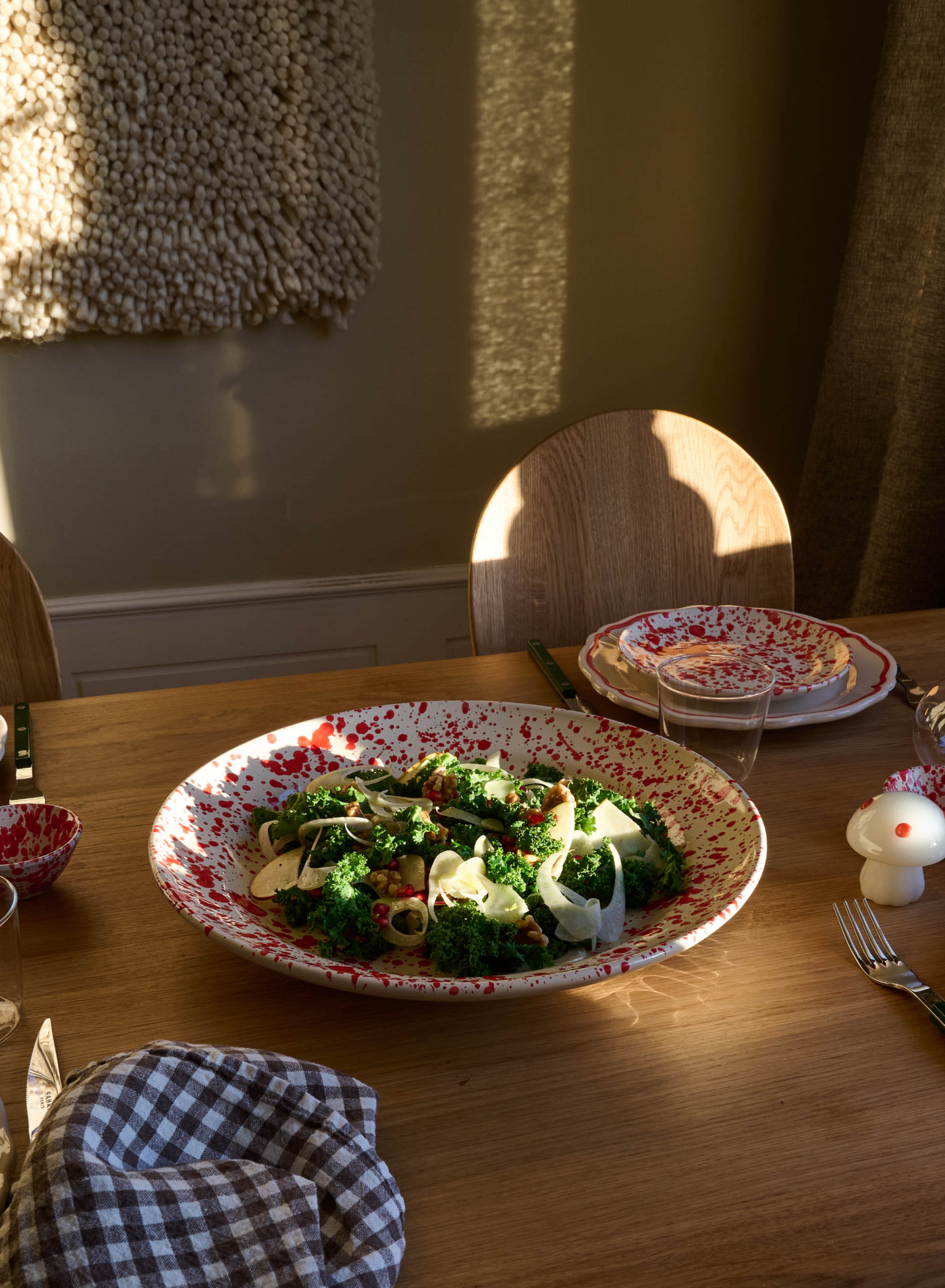 Serving Platter Il Giro Spruzzi Red