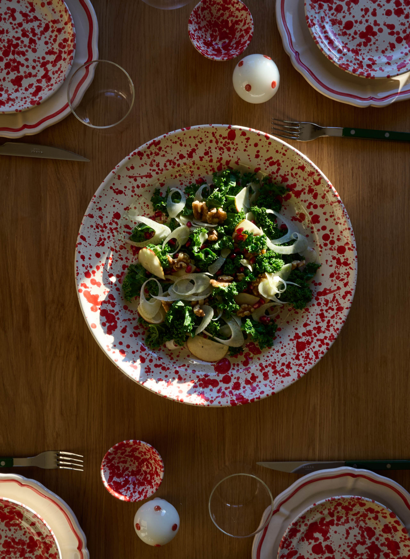 Serving Platter Il Giro Spruzzi Red