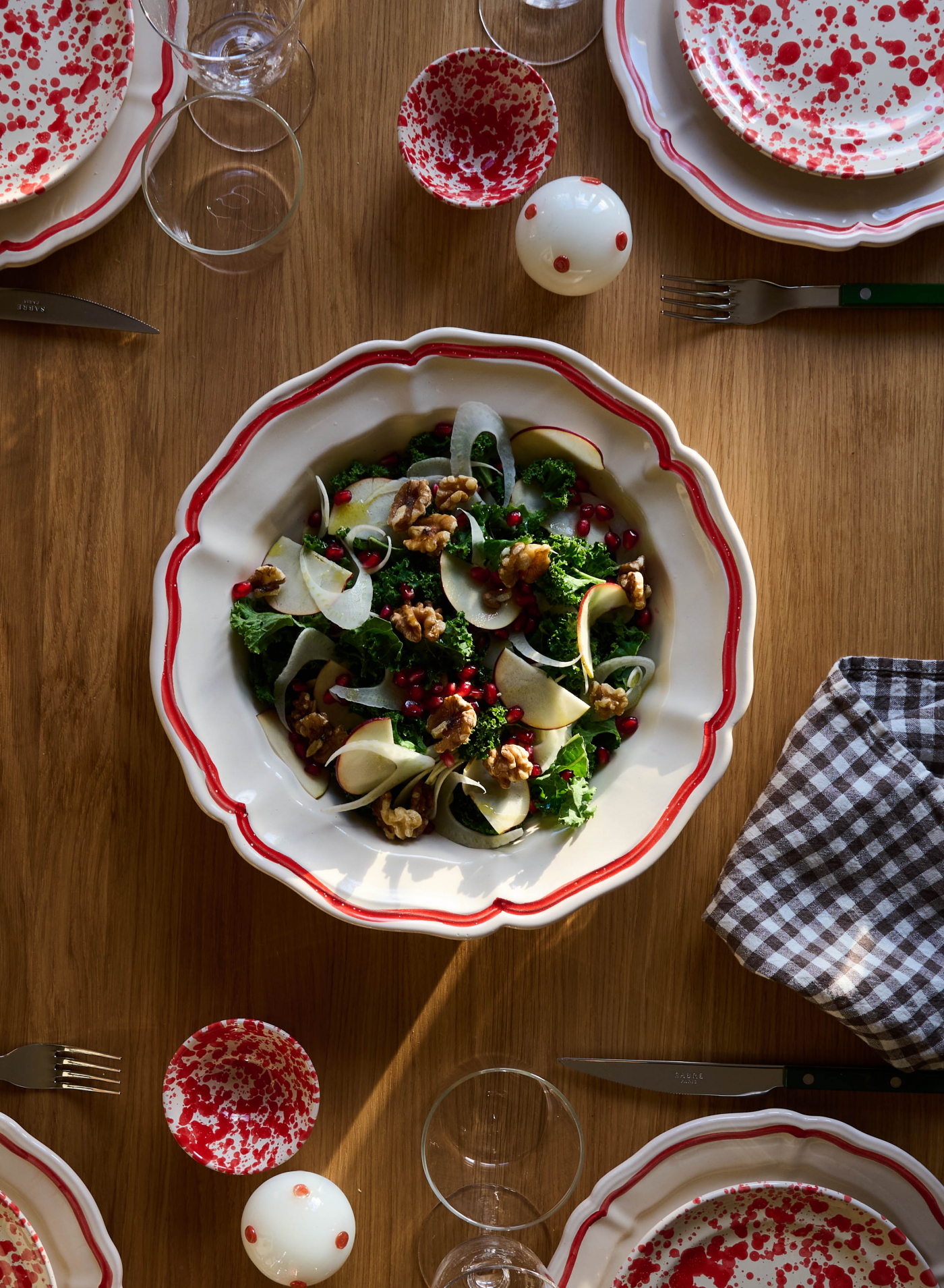 Server Baccellato Rigio Rosso