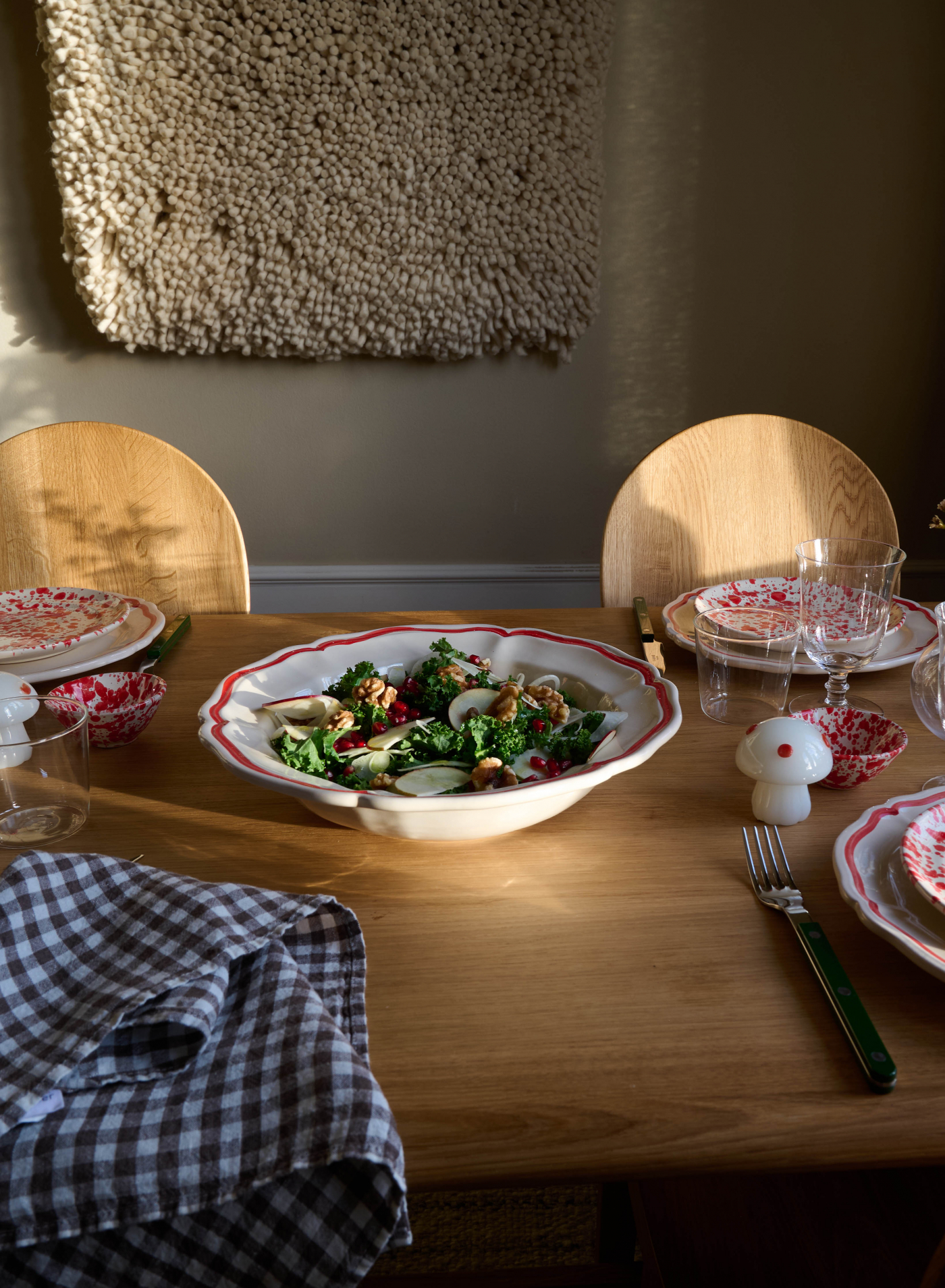 Server Baccellato Rigio Rosso