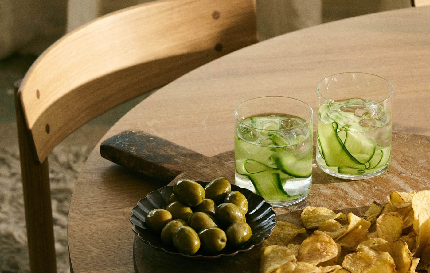 Topclass water glasses by Luigi Bormioli on a set table