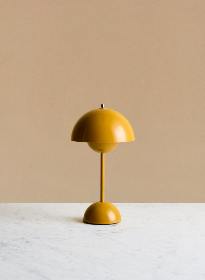 Flowerpot VP9 Portable Table Lamp Mustard