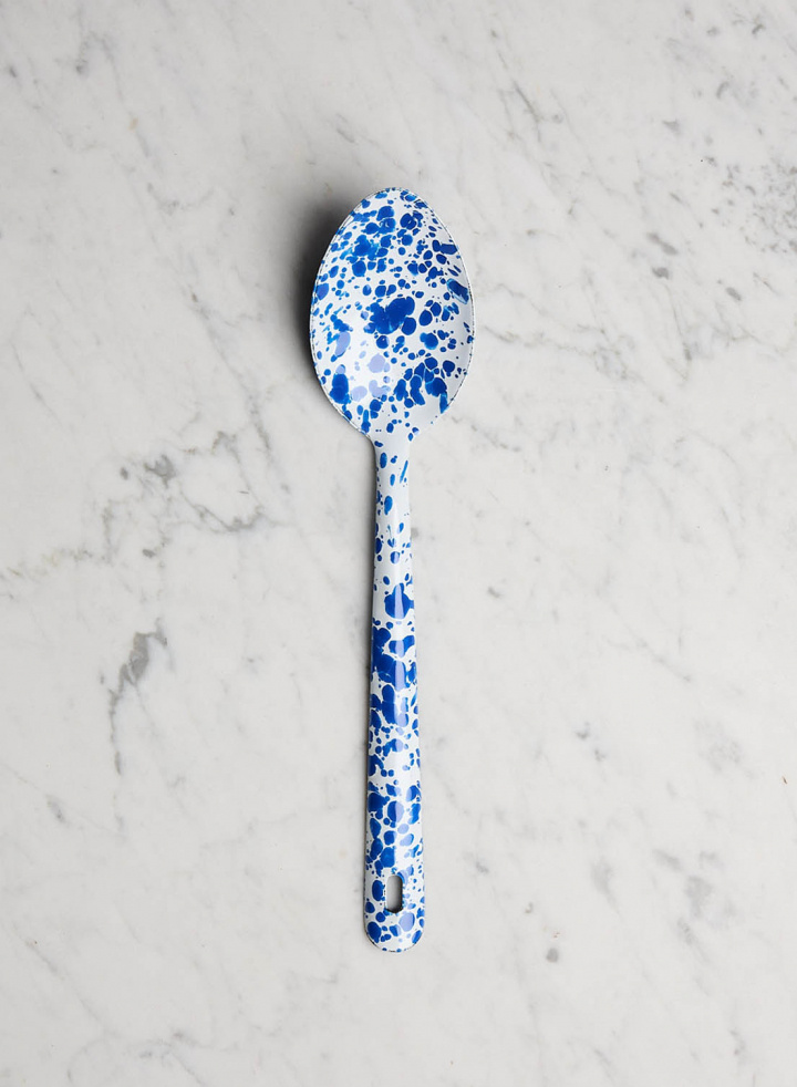 Serving Spoon Splatter Blue