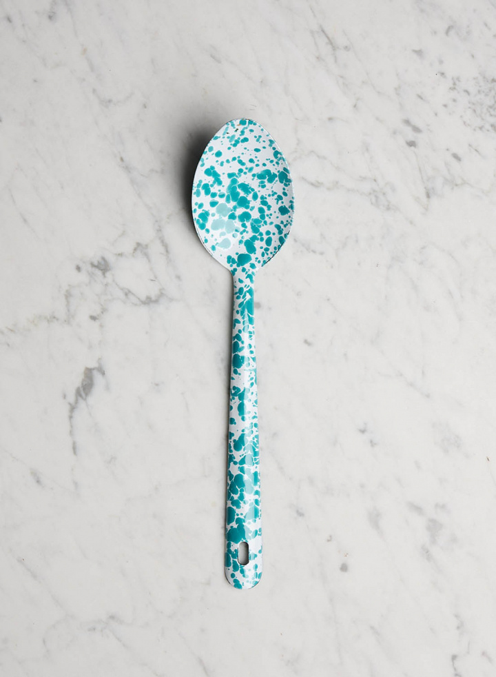 Serving Spoon Splatter Turquoise