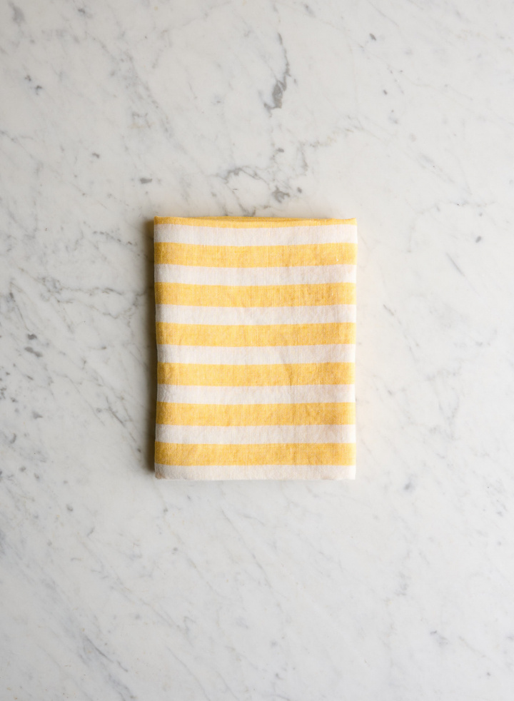 Kitchen Towel Large Yellow Stripe