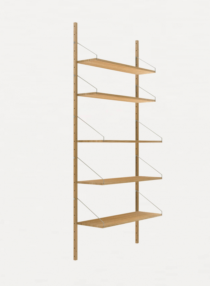 Shelf Library Natural Single Section H185,2 cm