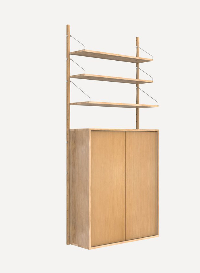 Cabinet Section Large Natural H185,2 cm | Shelf Library