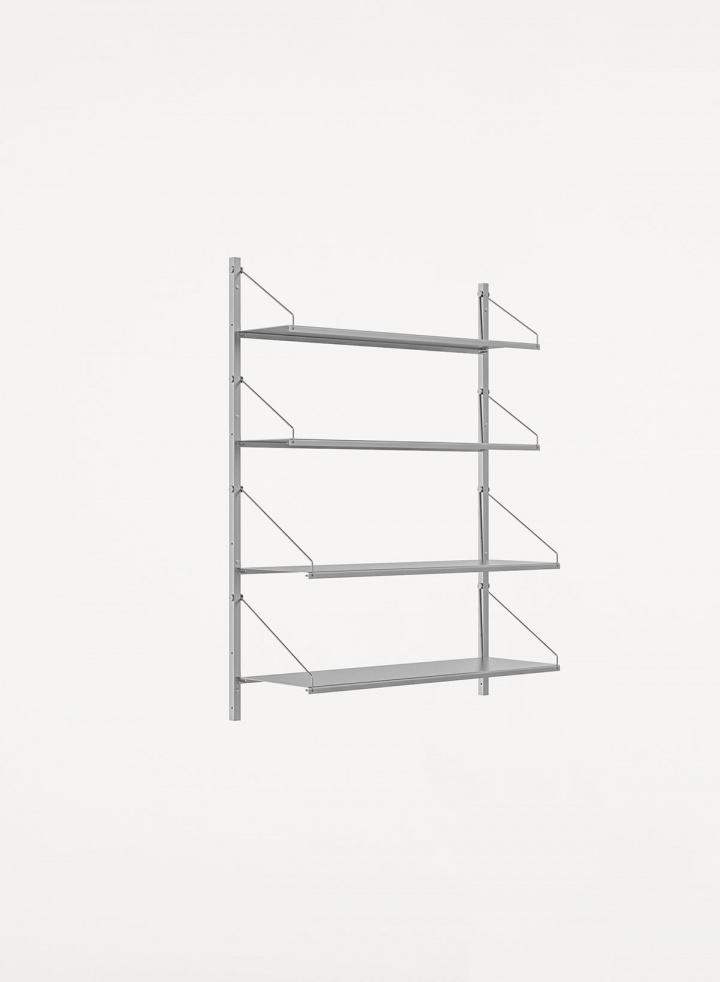 Shelf Library Stainless Steel | Single Section H108,4 cm