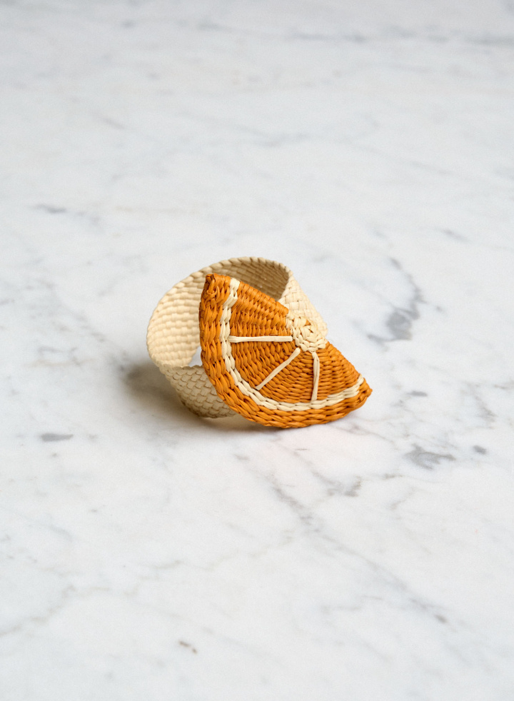 Napkin Orange Segment Napkin Orange Segment
