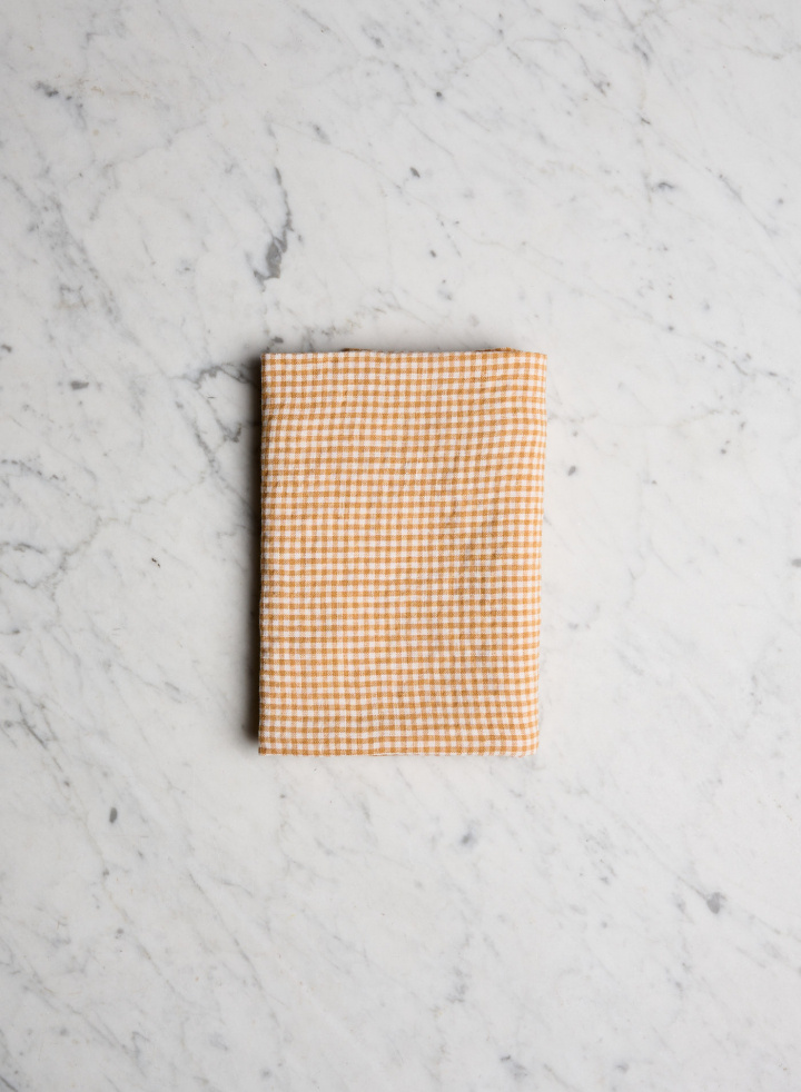Kitchen Towel Saffron Tiny Gingham