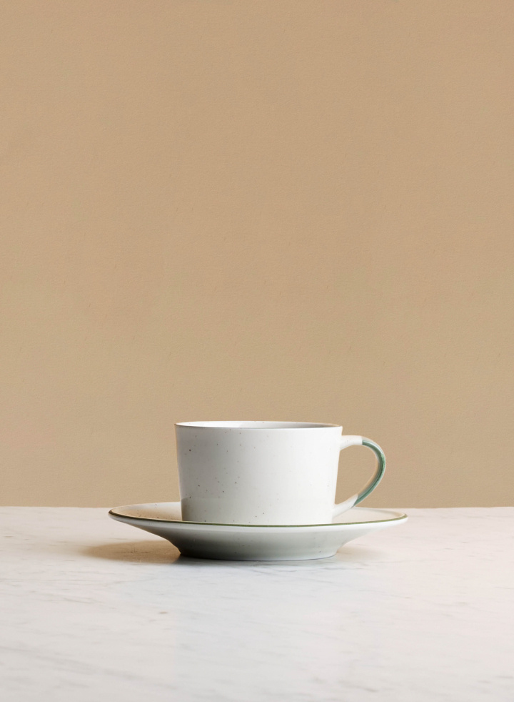 Coffee Cup with Saucer Ovanåker Green