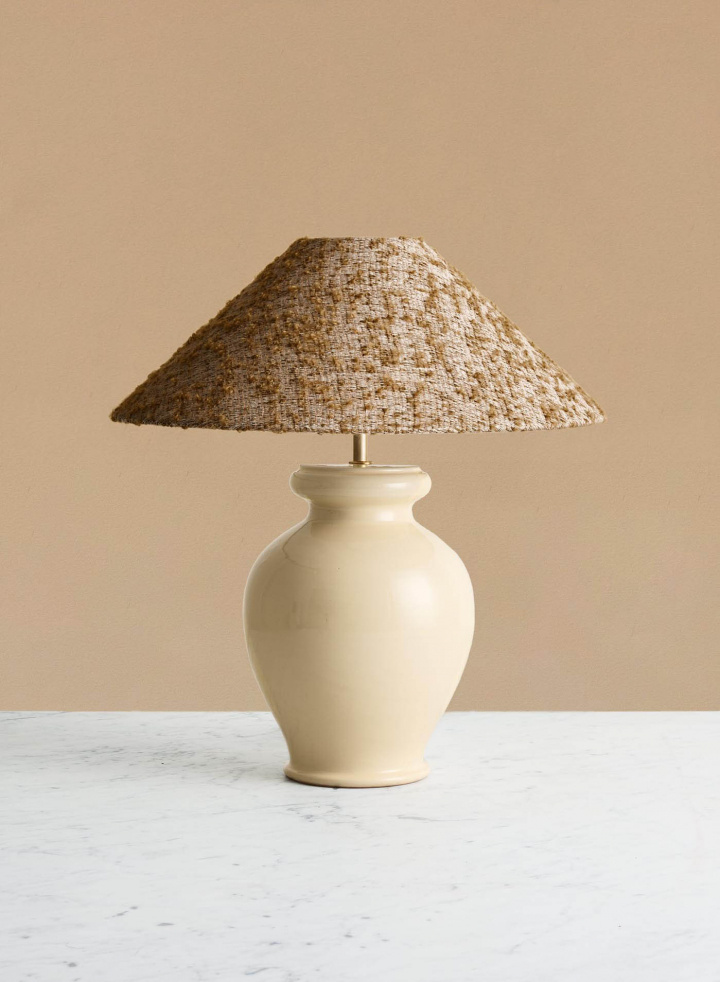 Table lamp Alto Crema | Ampio Amber