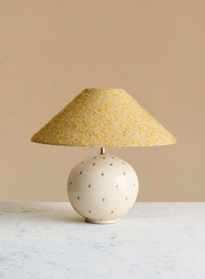 Table lamp Tondo Fiore | Ampio Yellow