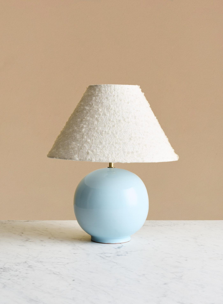 Table lamp Tondo Celeste | Cono White