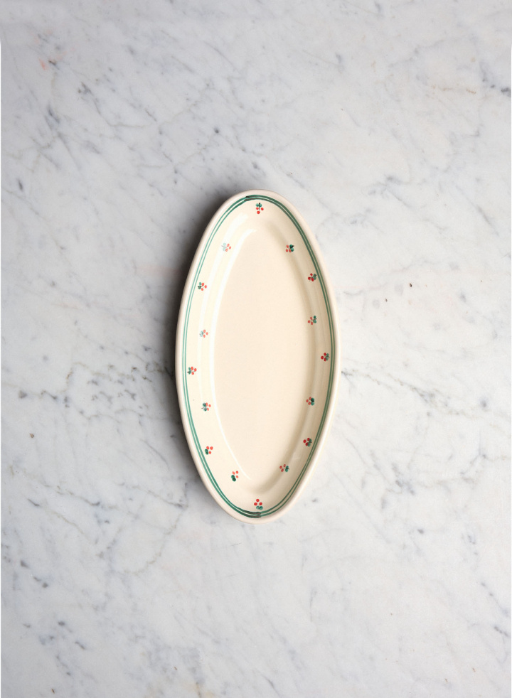 Serving Platter Piccolo Fiore Rosso Riga Serving Platter Piccolo Fiore Rosso Riga