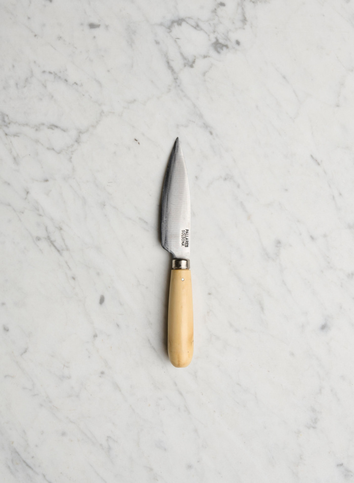 Kitchen Knife Boxwood/Carbon Steel 9cm