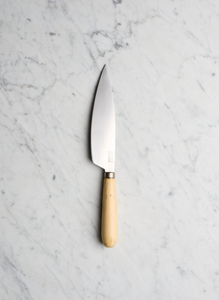 Kitchen Knife Boxwood/Carbon Steel 16cm