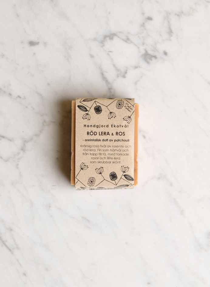 Eco Soap Red Clay/Rose in the group Details / Hygiene / Bar soap at Tambur Store AB (AGO110RLR-d)