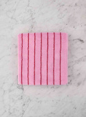 Guest Towel Pink & Red Stripe