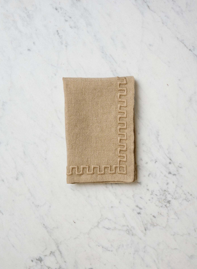Frame Napkin Beige in the group Kitchen / Table setting / Kitchen Textiles at Tambur Store AB (CAPBFN40x40)